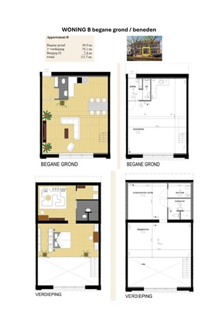 Floorplan - Oude Haven 36B, 2871 DJ Schoonhoven